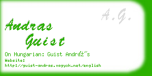 andras guist business card